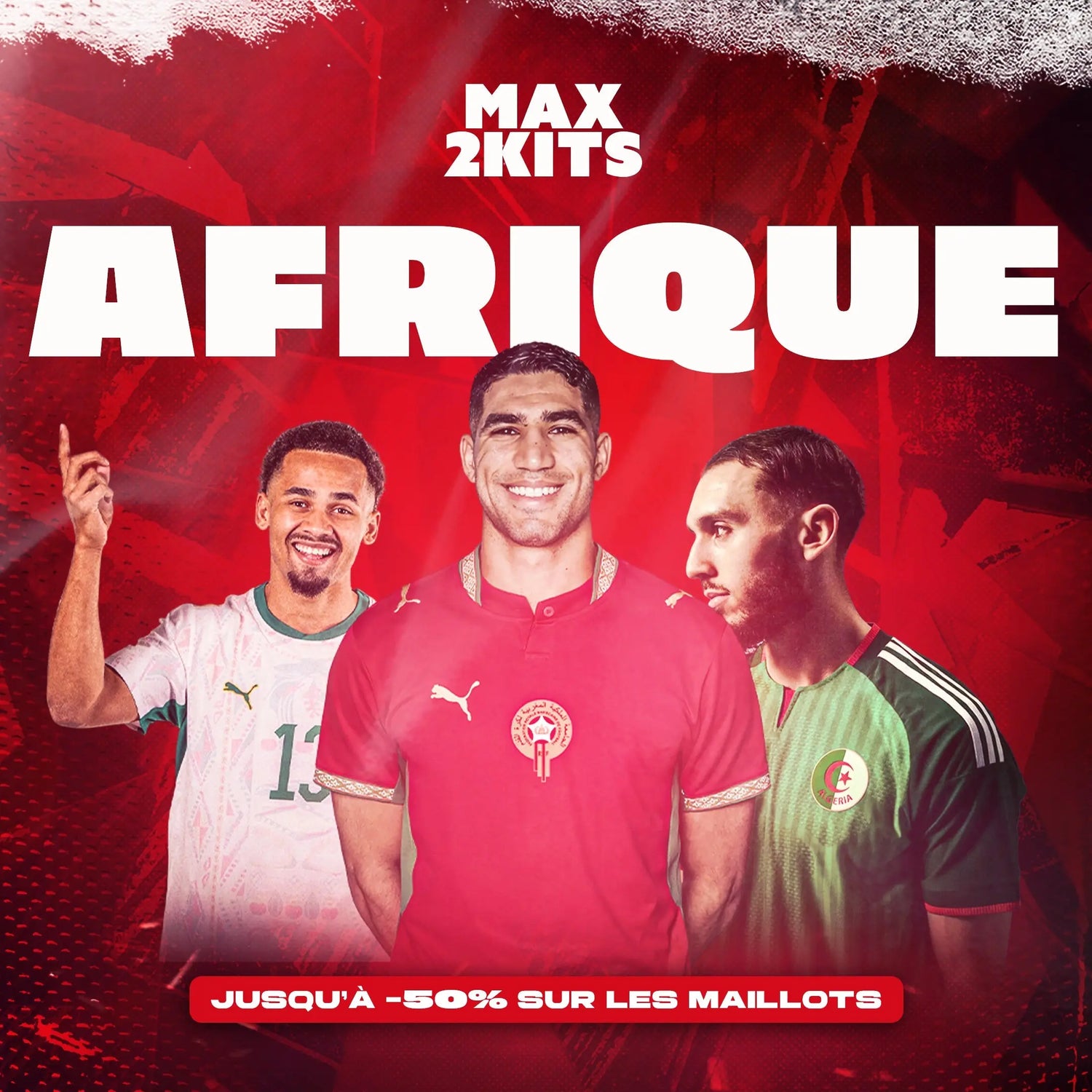 maillots d'équipes Africaines - Max2Kits