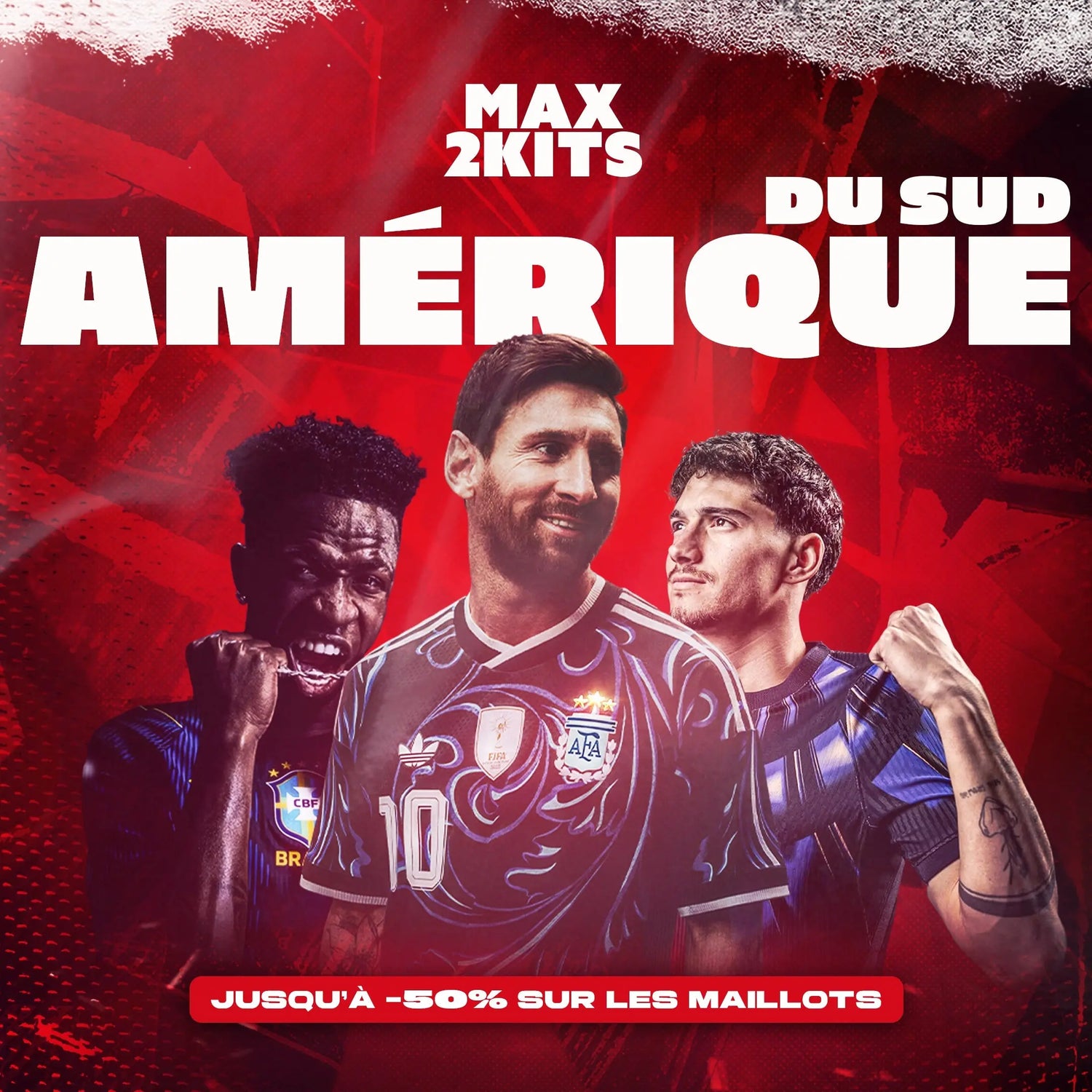 maillots d'équipes Sud-Américaines - Max2Kits