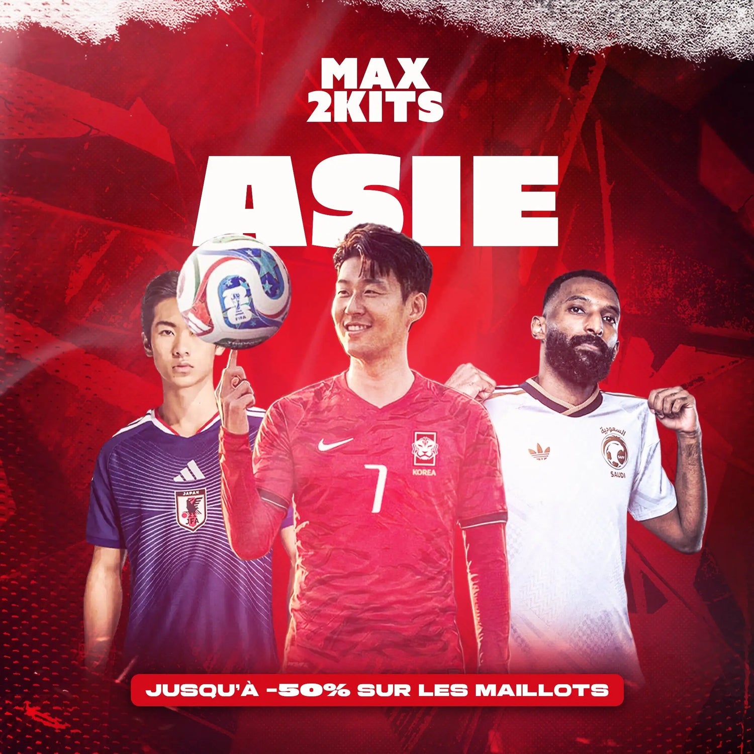 maillots d'équipes Asiatiques - Max2Kits