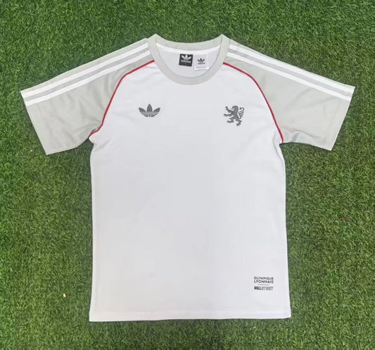25/26 Lyon Gray White T-shirt