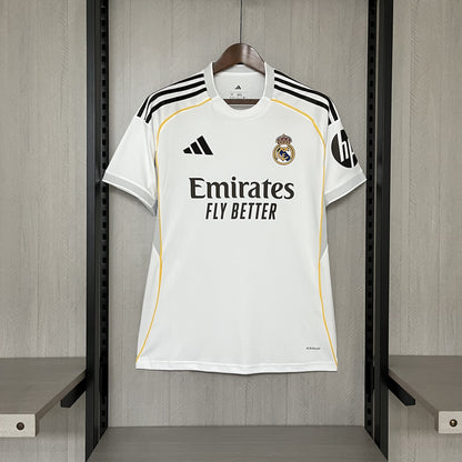 Maillot 25/26 Real Madrid Domicile Avec Sponsors