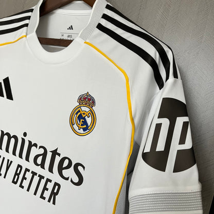 Maillot 25/26 Real Madrid Domicile Avec Sponsors