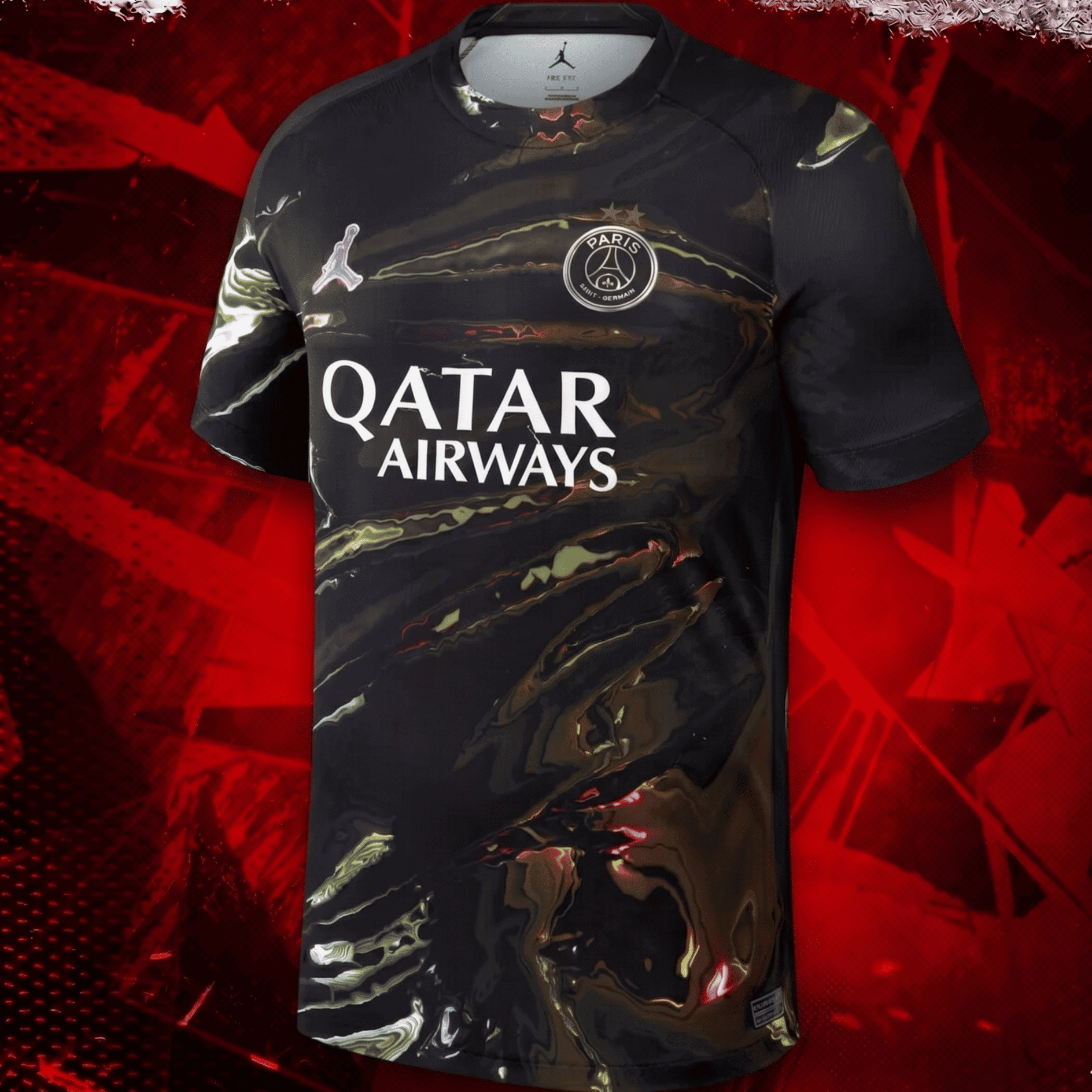 Paris SG Maillot Night Edition 25/26 – CHAMPIONS ⭐⭐vue de face
