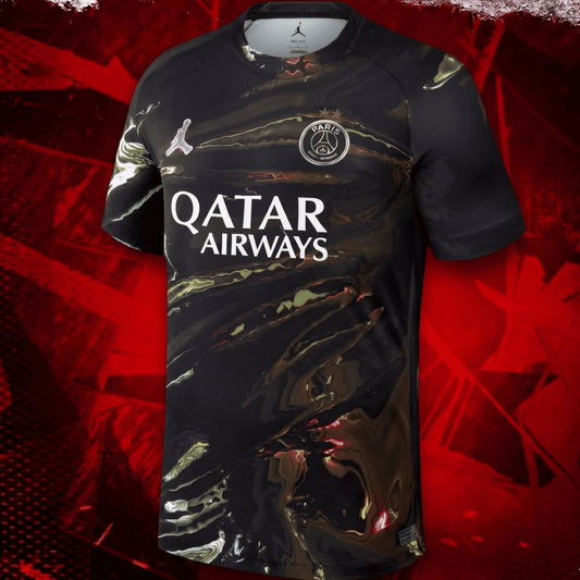 Paris SG Maillot Night Edition 25/26 – CHAMPIONS ⭐⭐vue de face